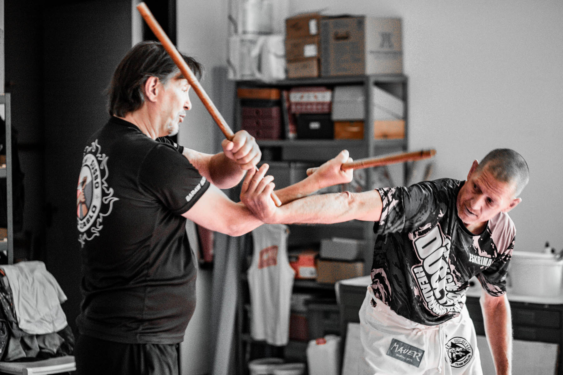 Escrima Training mit dem Fotografen und Kampfkünstler Steffen Billhardt im Atelier